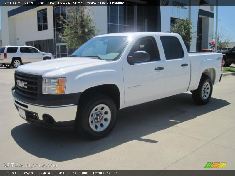 Summit White / Dark Titanium 2010 GMC Sierra 1500 Crew Cab 4x4