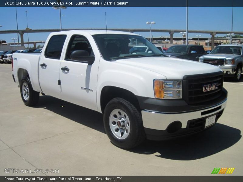 Summit White / Dark Titanium 2010 GMC Sierra 1500 Crew Cab 4x4