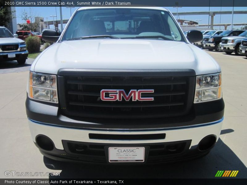 Summit White / Dark Titanium 2010 GMC Sierra 1500 Crew Cab 4x4