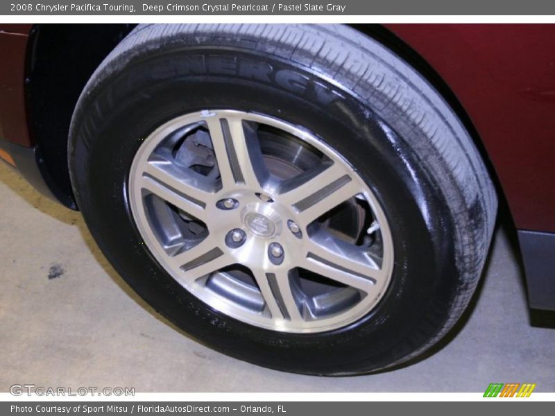 Deep Crimson Crystal Pearlcoat / Pastel Slate Gray 2008 Chrysler Pacifica Touring