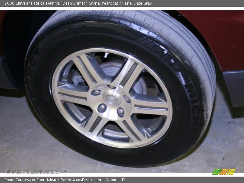 Deep Crimson Crystal Pearlcoat / Pastel Slate Gray 2008 Chrysler Pacifica Touring