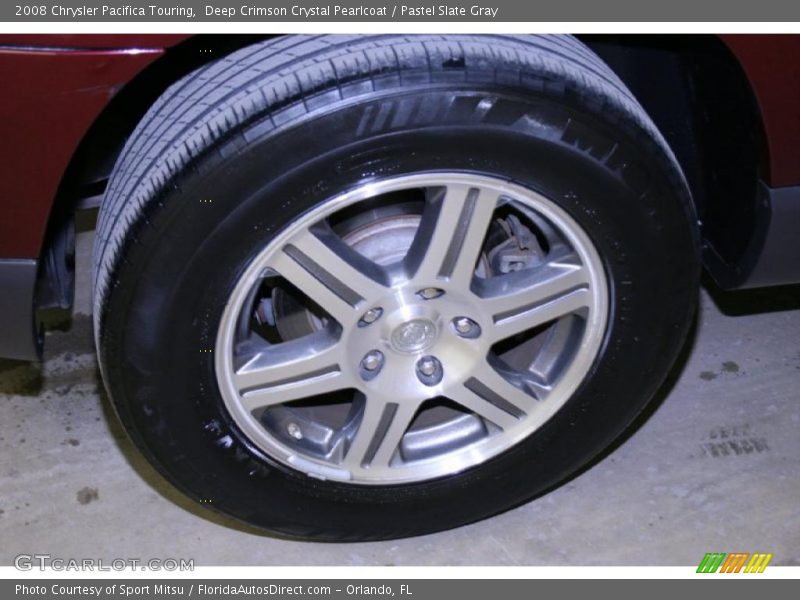 Deep Crimson Crystal Pearlcoat / Pastel Slate Gray 2008 Chrysler Pacifica Touring