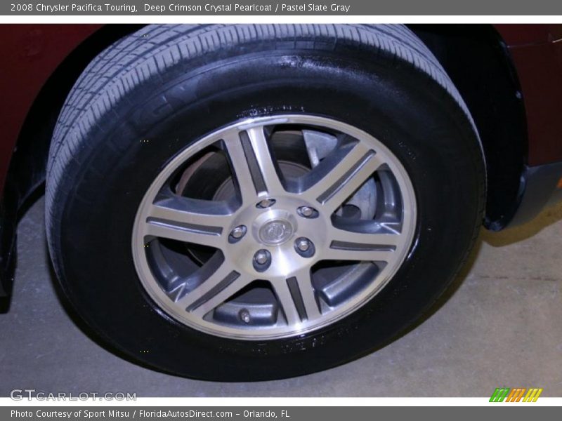 Deep Crimson Crystal Pearlcoat / Pastel Slate Gray 2008 Chrysler Pacifica Touring