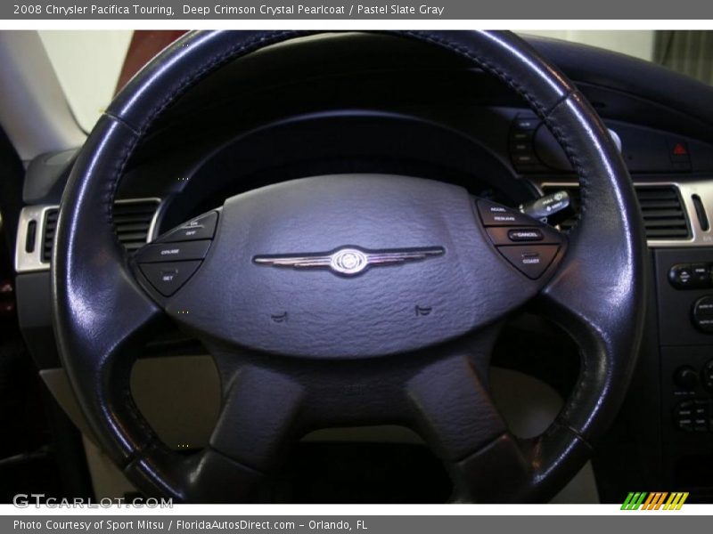 Deep Crimson Crystal Pearlcoat / Pastel Slate Gray 2008 Chrysler Pacifica Touring
