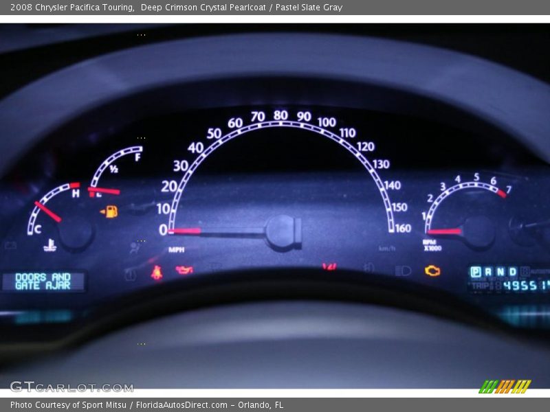 Deep Crimson Crystal Pearlcoat / Pastel Slate Gray 2008 Chrysler Pacifica Touring