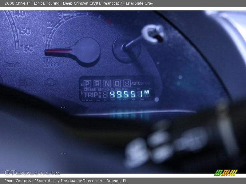 Deep Crimson Crystal Pearlcoat / Pastel Slate Gray 2008 Chrysler Pacifica Touring