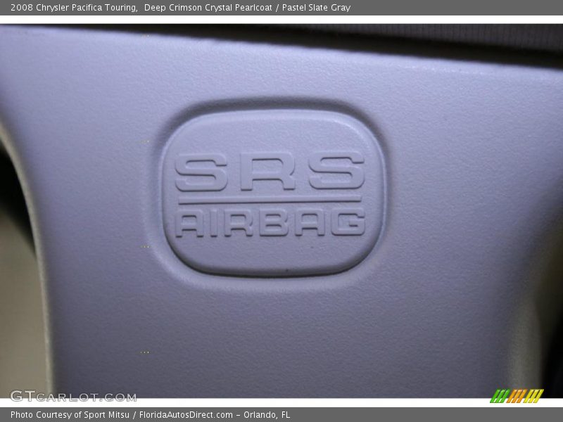 Deep Crimson Crystal Pearlcoat / Pastel Slate Gray 2008 Chrysler Pacifica Touring