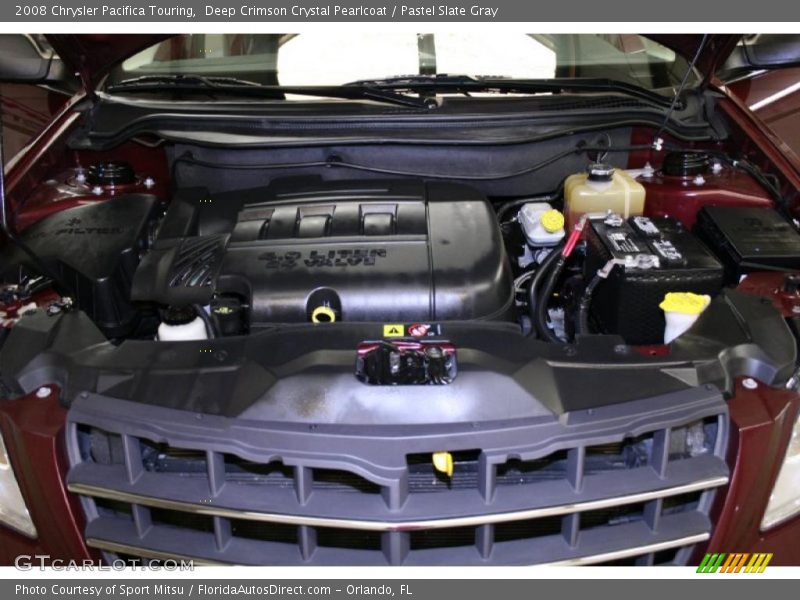 Deep Crimson Crystal Pearlcoat / Pastel Slate Gray 2008 Chrysler Pacifica Touring