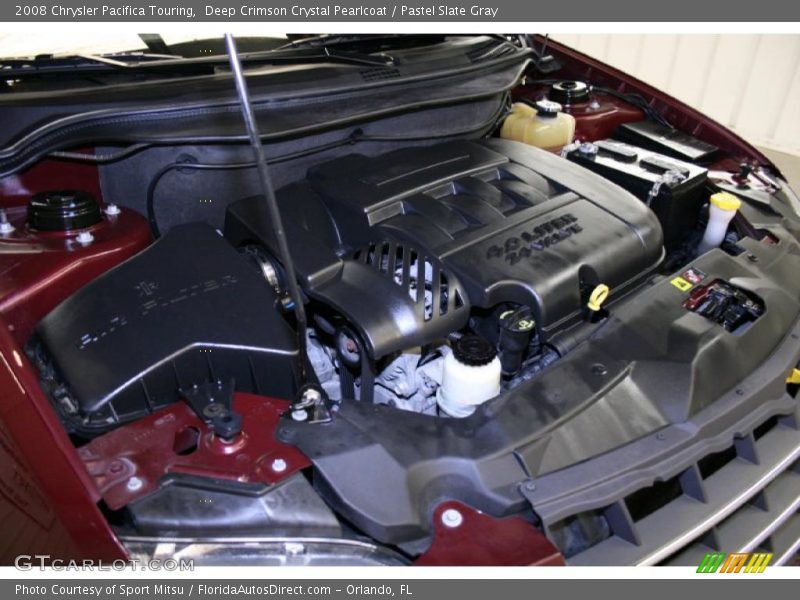 Deep Crimson Crystal Pearlcoat / Pastel Slate Gray 2008 Chrysler Pacifica Touring