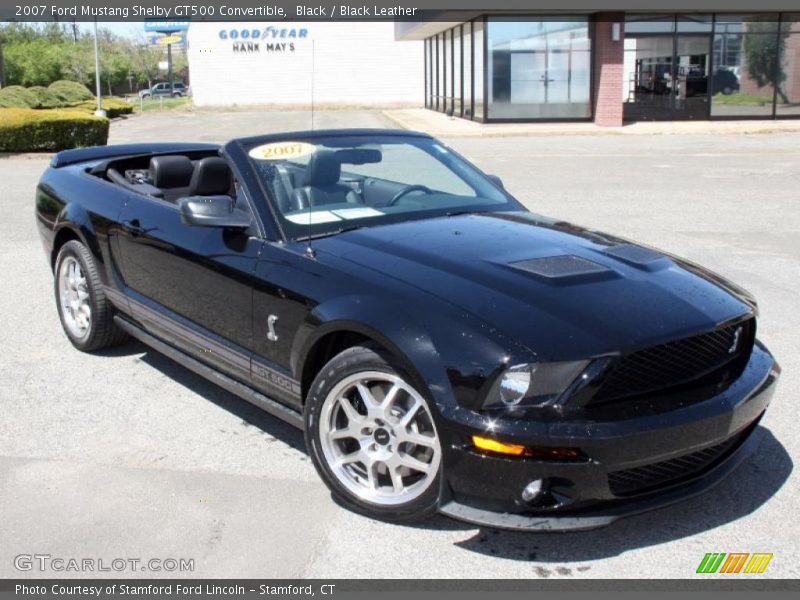 Black / Black Leather 2007 Ford Mustang Shelby GT500 Convertible