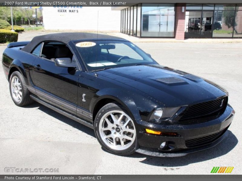Black / Black Leather 2007 Ford Mustang Shelby GT500 Convertible