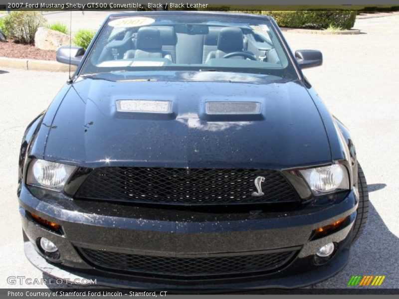 Black / Black Leather 2007 Ford Mustang Shelby GT500 Convertible