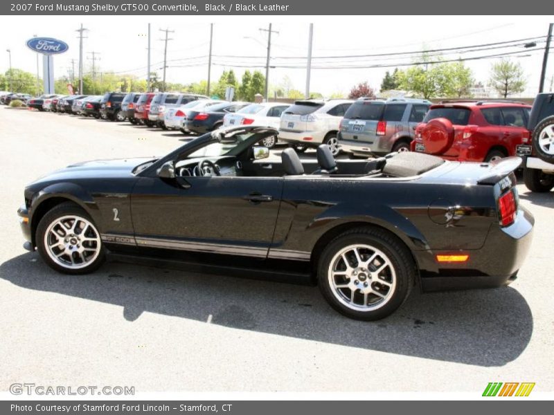 Black / Black Leather 2007 Ford Mustang Shelby GT500 Convertible