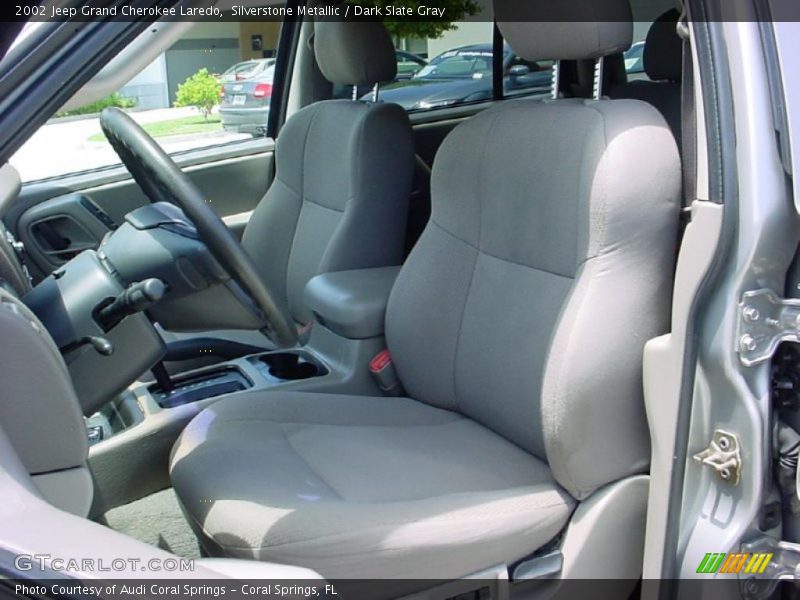 Silverstone Metallic / Dark Slate Gray 2002 Jeep Grand Cherokee Laredo