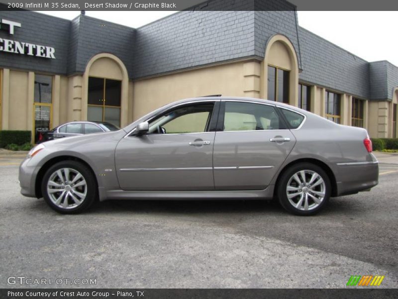 Desert Shadow / Graphite Black 2009 Infiniti M 35 Sedan