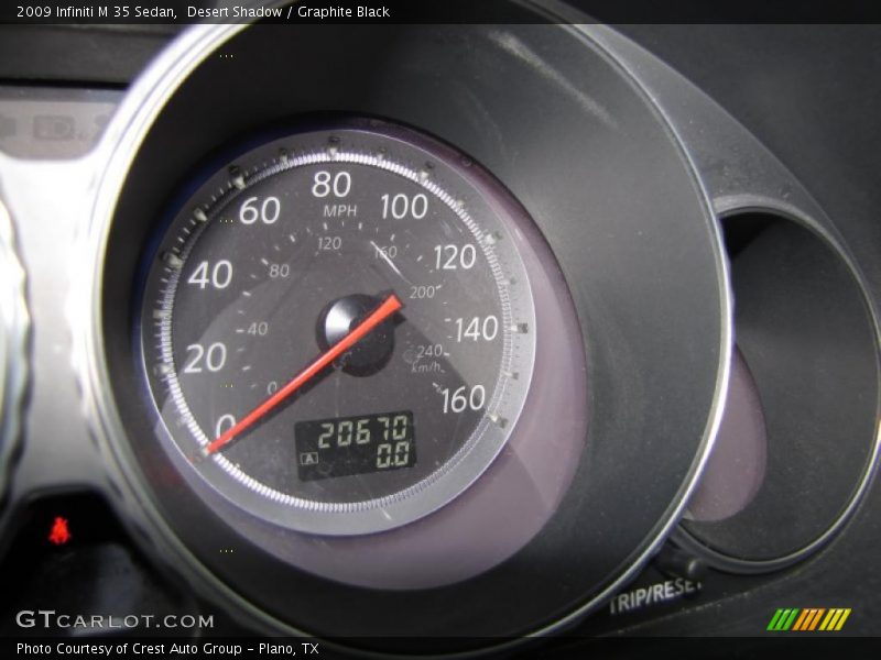 Desert Shadow / Graphite Black 2009 Infiniti M 35 Sedan