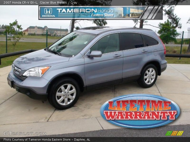 Glacier Blue Metallic / Gray 2007 Honda CR-V EX-L