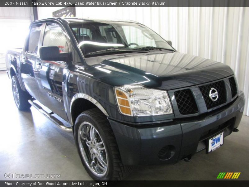 Deep Water Blue/Green / Graphite Black/Titanium 2007 Nissan Titan XE Crew Cab 4x4