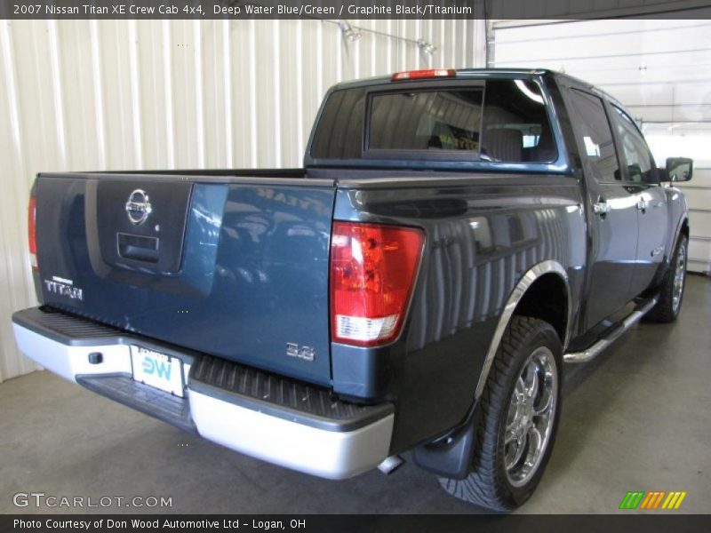 Deep Water Blue/Green / Graphite Black/Titanium 2007 Nissan Titan XE Crew Cab 4x4