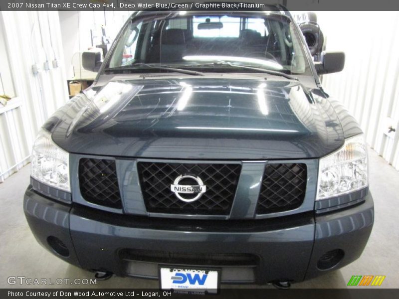 Deep Water Blue/Green / Graphite Black/Titanium 2007 Nissan Titan XE Crew Cab 4x4