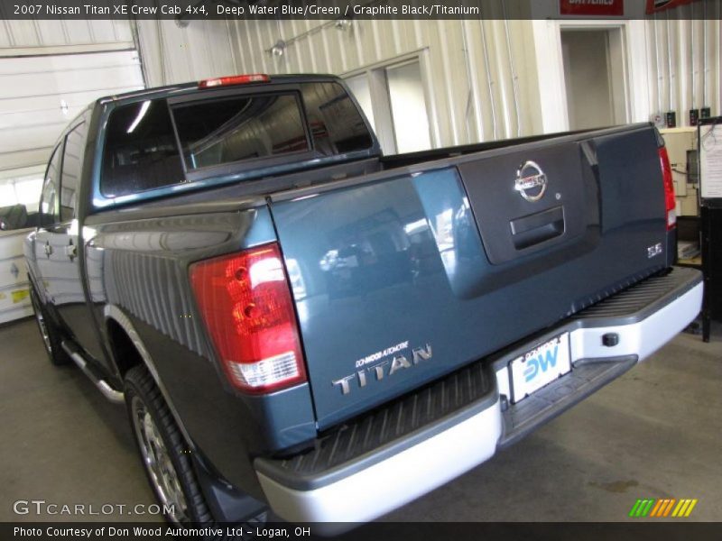 Deep Water Blue/Green / Graphite Black/Titanium 2007 Nissan Titan XE Crew Cab 4x4