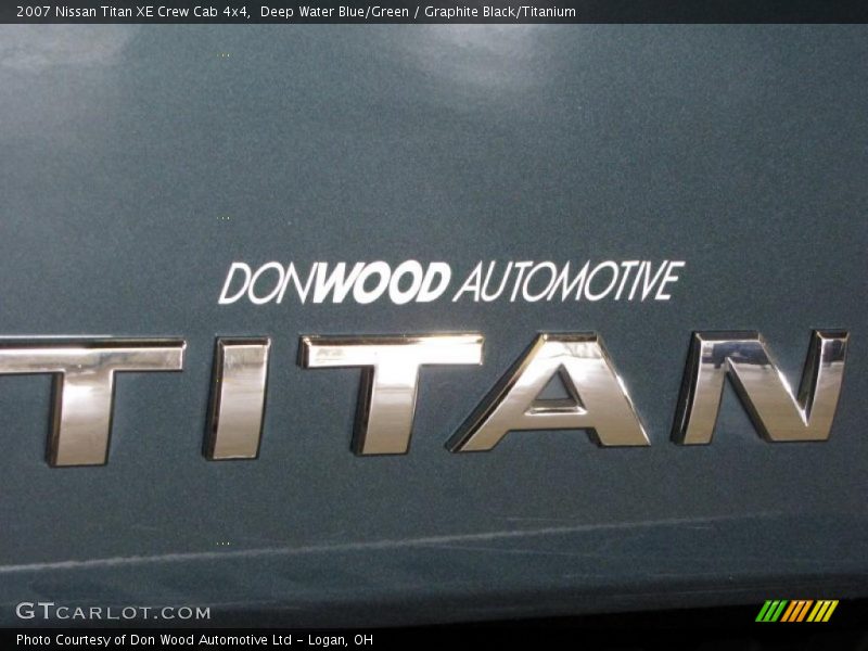 Deep Water Blue/Green / Graphite Black/Titanium 2007 Nissan Titan XE Crew Cab 4x4