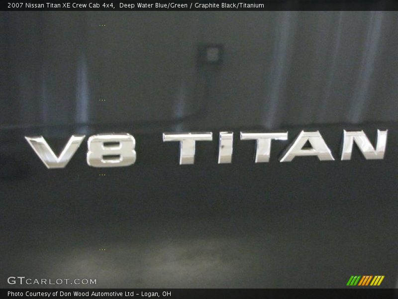 Deep Water Blue/Green / Graphite Black/Titanium 2007 Nissan Titan XE Crew Cab 4x4