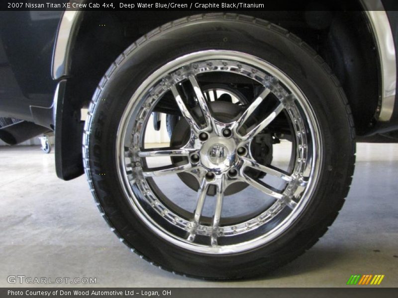 Deep Water Blue/Green / Graphite Black/Titanium 2007 Nissan Titan XE Crew Cab 4x4