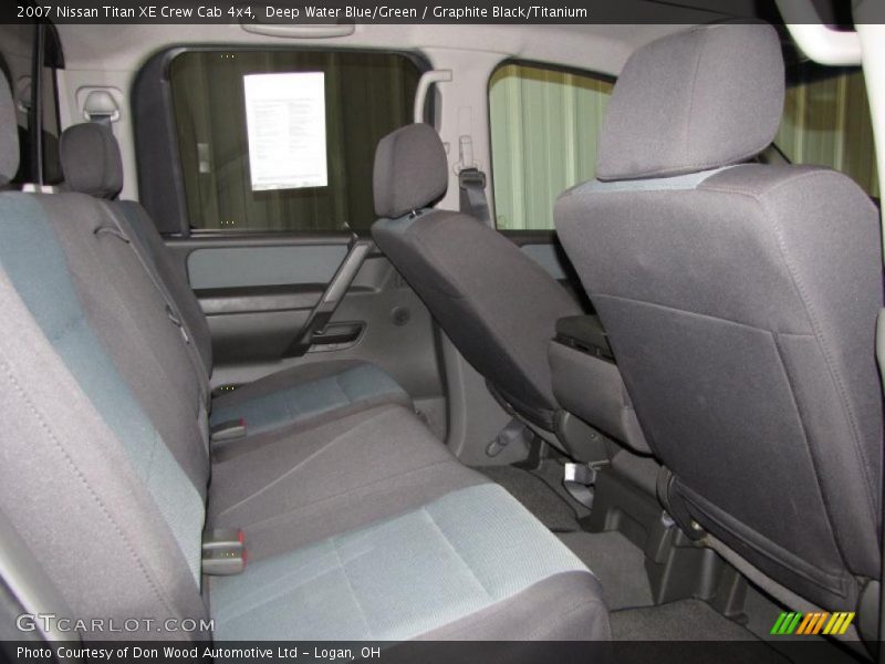 Deep Water Blue/Green / Graphite Black/Titanium 2007 Nissan Titan XE Crew Cab 4x4