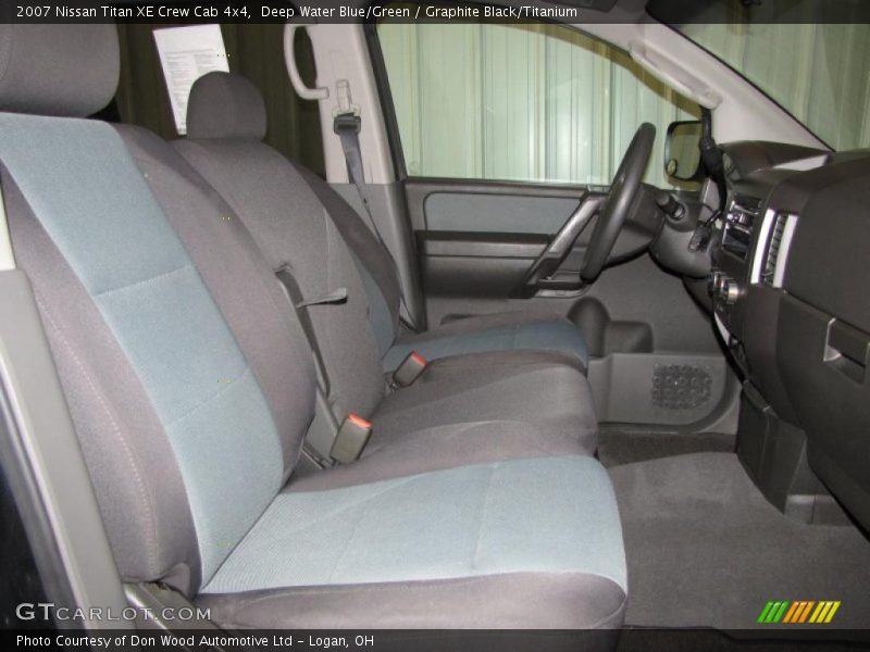 Deep Water Blue/Green / Graphite Black/Titanium 2007 Nissan Titan XE Crew Cab 4x4