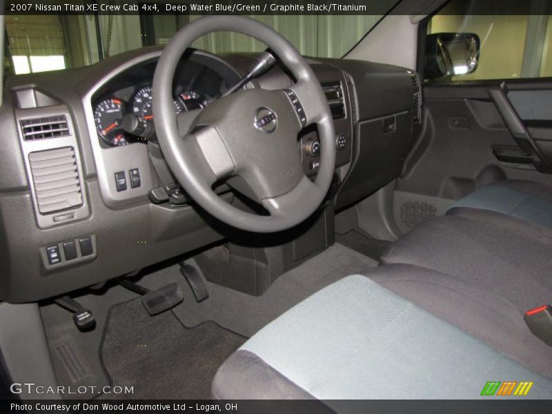 Deep Water Blue/Green / Graphite Black/Titanium 2007 Nissan Titan XE Crew Cab 4x4
