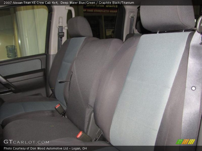 Deep Water Blue/Green / Graphite Black/Titanium 2007 Nissan Titan XE Crew Cab 4x4
