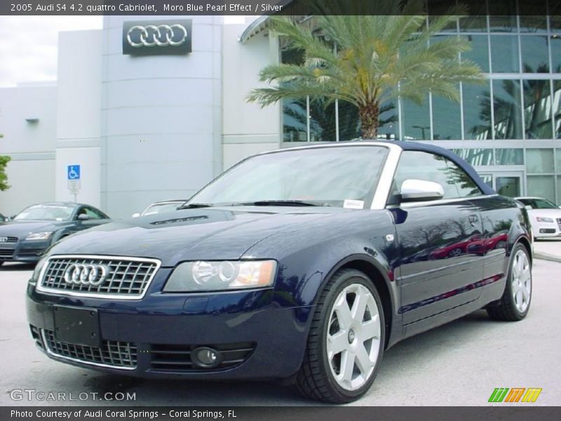 Moro Blue Pearl Effect / Silver 2005 Audi S4 4.2 quattro Cabriolet