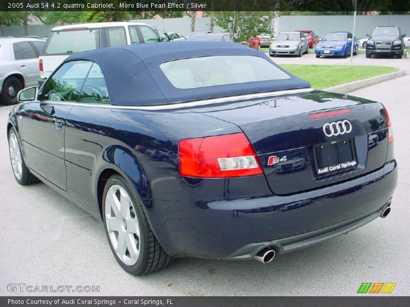 Moro Blue Pearl Effect / Silver 2005 Audi S4 4.2 quattro Cabriolet