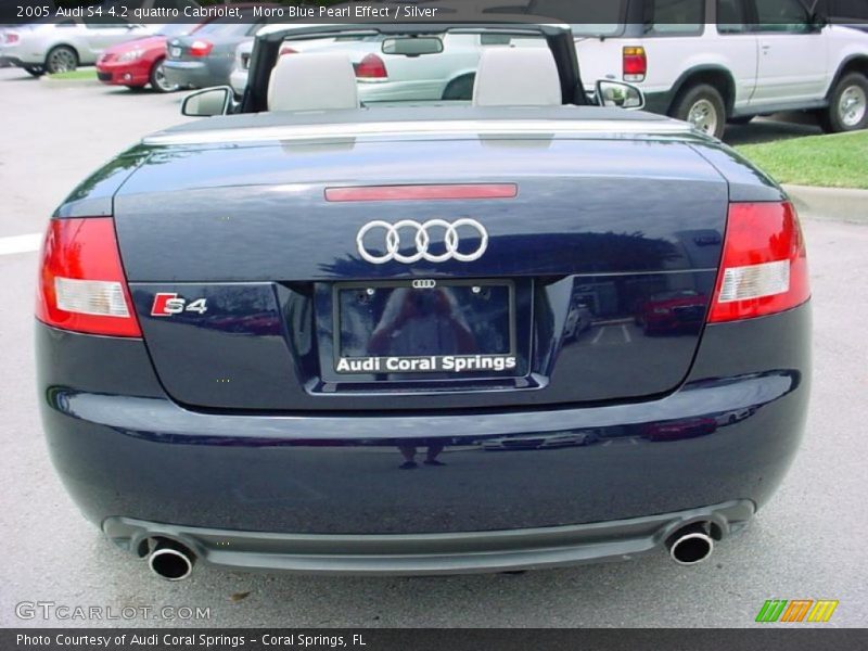 Moro Blue Pearl Effect / Silver 2005 Audi S4 4.2 quattro Cabriolet