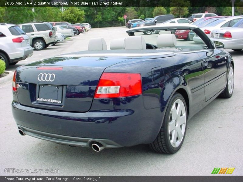 Moro Blue Pearl Effect / Silver 2005 Audi S4 4.2 quattro Cabriolet