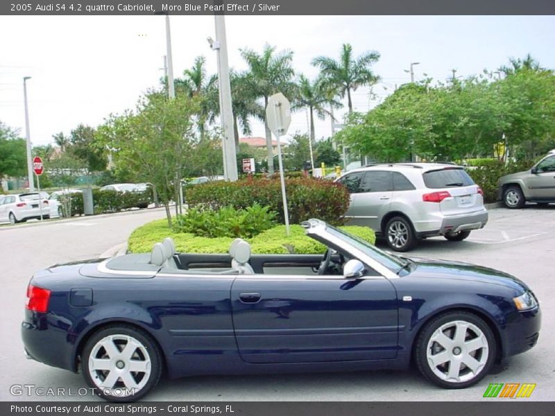 Moro Blue Pearl Effect / Silver 2005 Audi S4 4.2 quattro Cabriolet