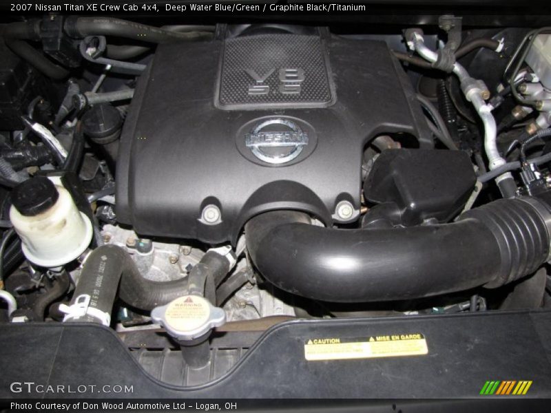 Deep Water Blue/Green / Graphite Black/Titanium 2007 Nissan Titan XE Crew Cab 4x4
