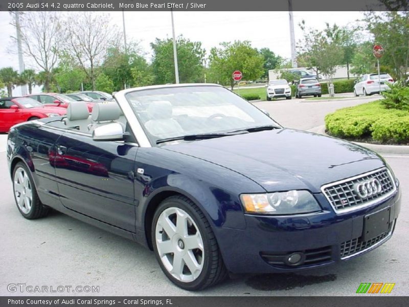 Moro Blue Pearl Effect / Silver 2005 Audi S4 4.2 quattro Cabriolet