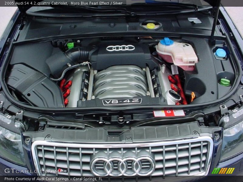 Moro Blue Pearl Effect / Silver 2005 Audi S4 4.2 quattro Cabriolet
