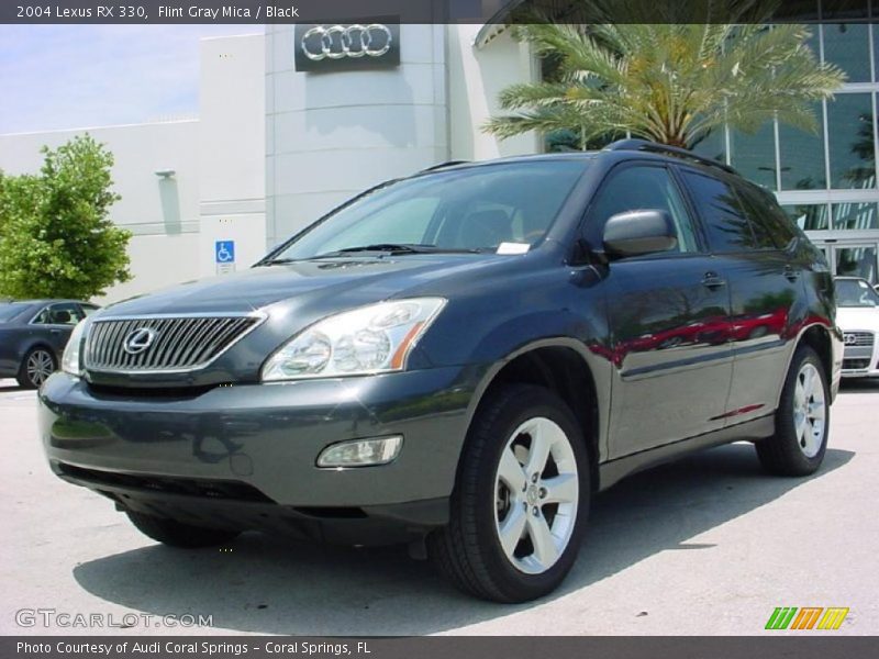 Flint Gray Mica / Black 2004 Lexus RX 330