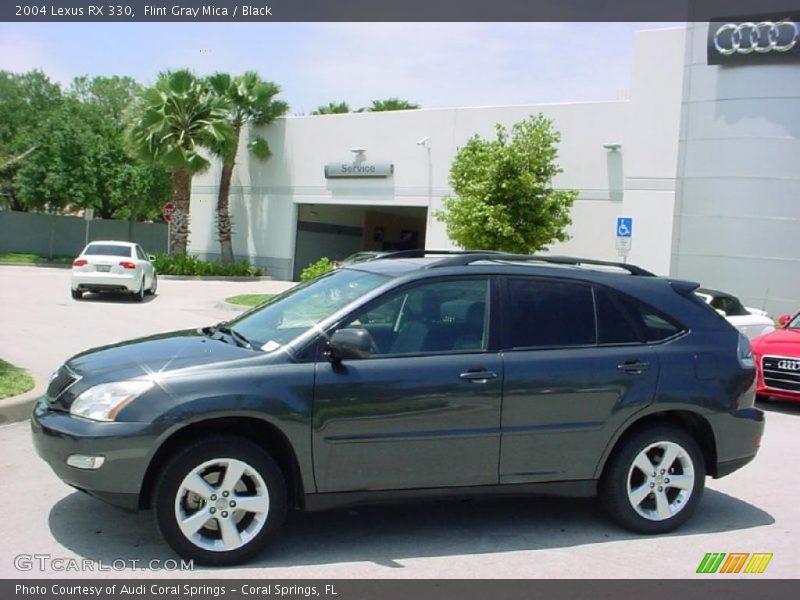 Flint Gray Mica / Black 2004 Lexus RX 330