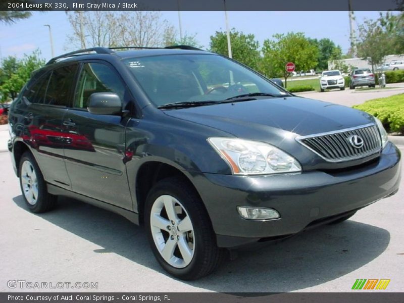 Flint Gray Mica / Black 2004 Lexus RX 330