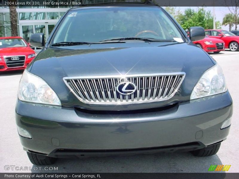 Flint Gray Mica / Black 2004 Lexus RX 330