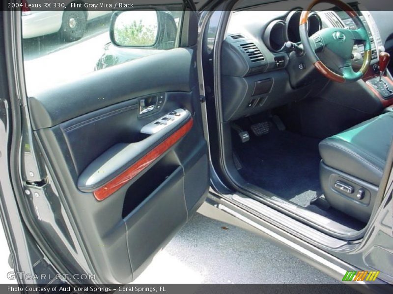 Flint Gray Mica / Black 2004 Lexus RX 330