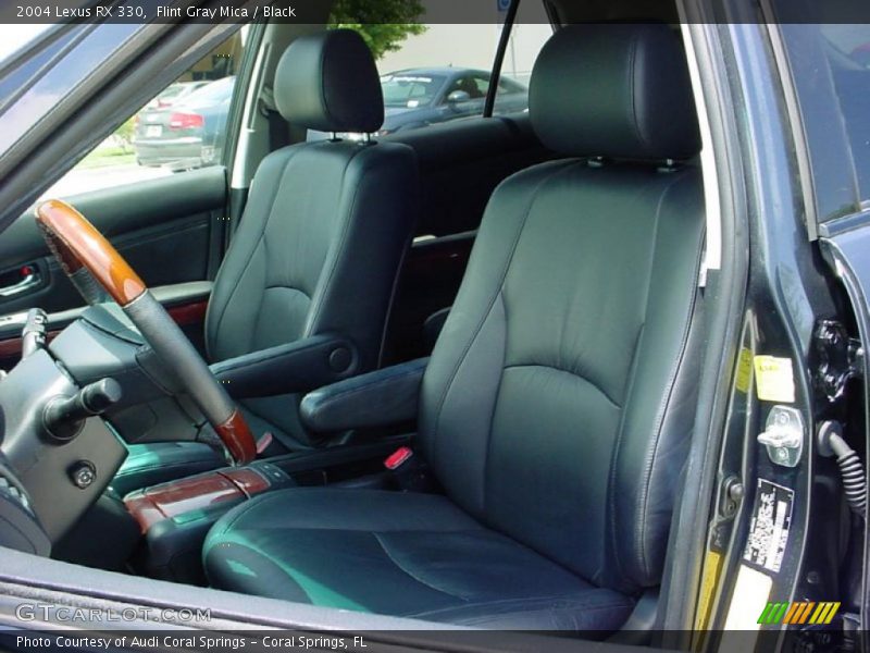 Flint Gray Mica / Black 2004 Lexus RX 330