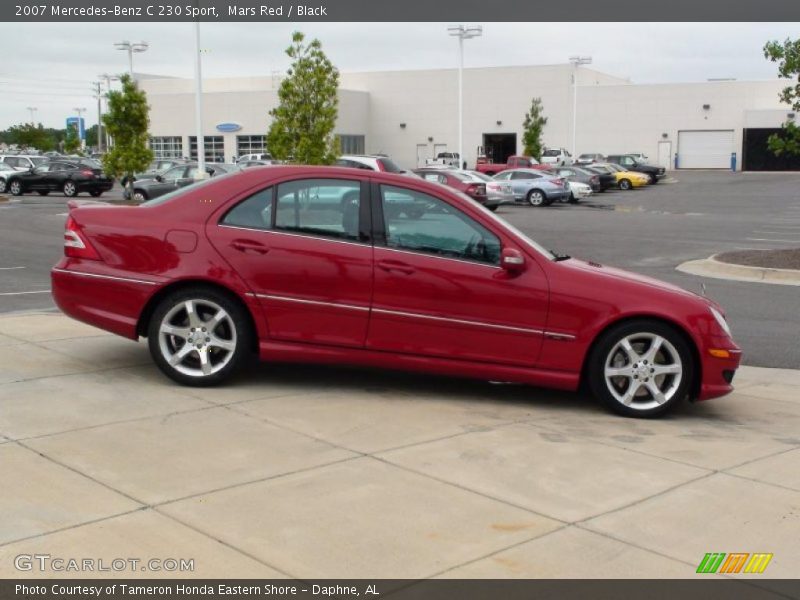 Mars Red / Black 2007 Mercedes-Benz C 230 Sport