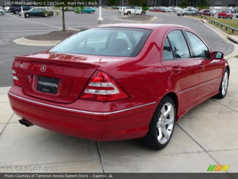 Mars Red / Black 2007 Mercedes-Benz C 230 Sport