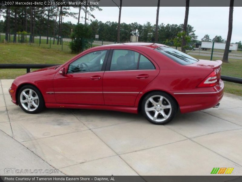 Mars Red / Black 2007 Mercedes-Benz C 230 Sport