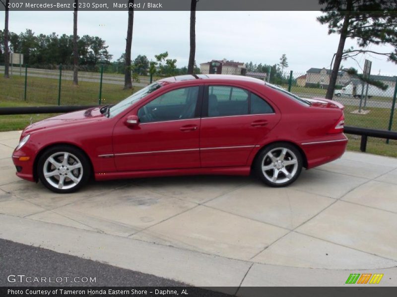 Mars Red / Black 2007 Mercedes-Benz C 230 Sport